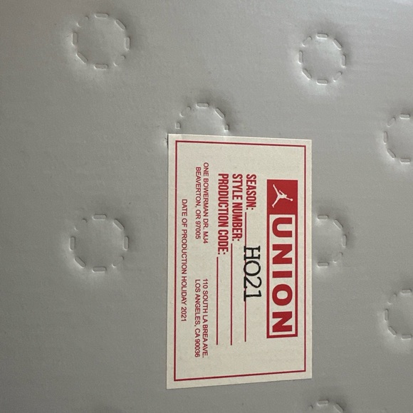 Size 5men/6.5 Women- Jordan 2 Union LA Rattan , Not Worn - Picture 7 of 7